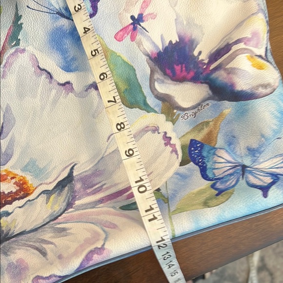 Brighton Blue and White Floral Butterfly Tote - Picture 10 of 13